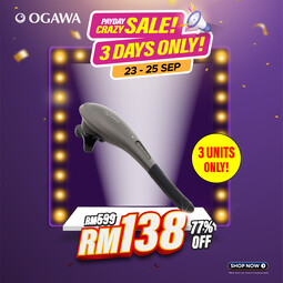 [Apply Code: 7TM12] ogawa by OGAWA Buzzy Percussion Handheld Massager*